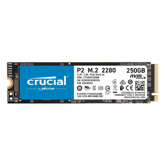 CRUCIAL P2 250GB M.2 SSD